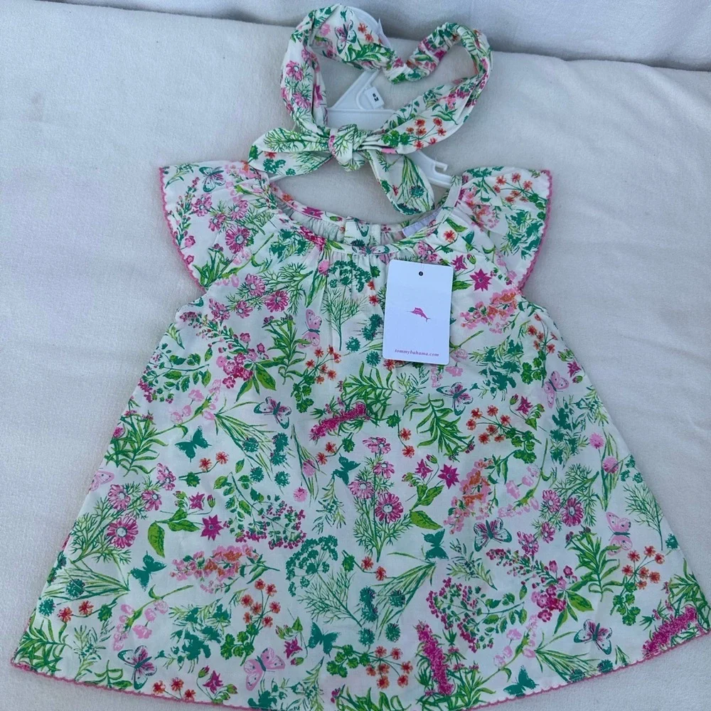 Tommy Bahama And Catherine Malandrino Chic Pink and Green Diaper Covers #A1 2Pc